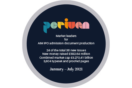 Perivan take strong lead in AIM IPO admission document production in 2021