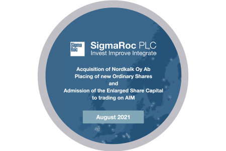 SigmaRoc successfully raises £261.6 million and acquires Nordkalk Oy Ab for €470 million in a reverse takeover