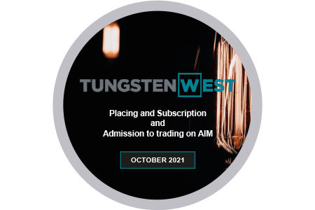 Tungsten West float on AIM