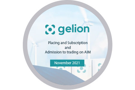 Gelion float on AIM with a valuation of £154.3 million and qualify for London Stock Exchange's Green Economy Mark