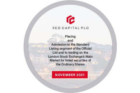 Red Capital float on the Main Market of the LSE