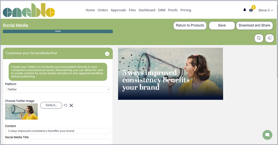 Controlling brand consistency