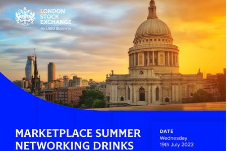 Perivan attend the London Stock Exchange Marketplace Summer Networking Drinks