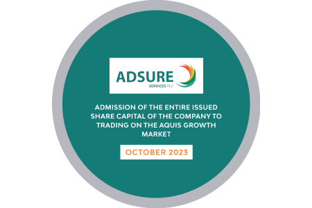 Adsure Services float on the Aquis Growth Market
