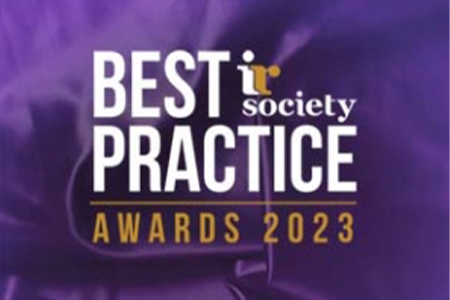Perivan attend the IR Society Best Practice Awards 2023