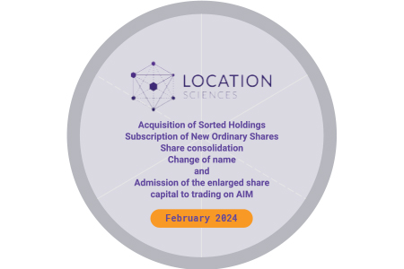 Location Sciences completes reverse takeover of Sorted Group, share subscription and consolidation, change of name to Sorted Group Holdings and admission to AIM