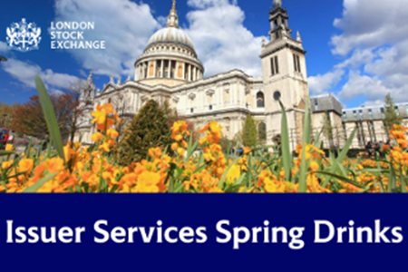 Perivan attend the London Stock Exchange Issuer Services Spring drinks